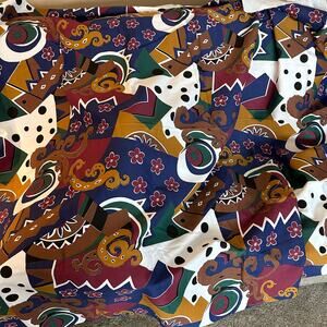 Fabric Jewel Tone Heavy Cotton Appx 2 yards